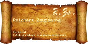 Reichert Zsuzsanna névjegykártya